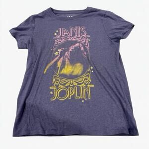 Lucky Brand Janis Joplin Tee med Purple Tie Dye Band Shirt Women’s Vintage Rock